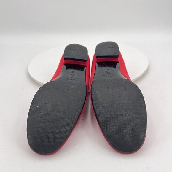 Yves Saint Laurent Women Size 7.5M Red Chilli Ballet Slip On Flat Shoes - Picture 11 of 16